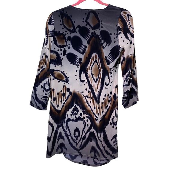 Plenty By Tracy Reese Graphic Silk Dress Size Medium - Picture 4 of 7